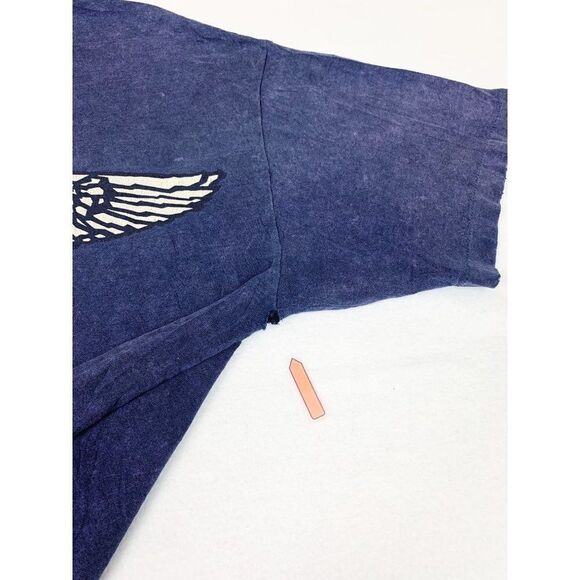 Vintage Maui and Sons T-Shirt Large Blue Tie Dye Stone Wash Single Stitch - Picture 9 of 11